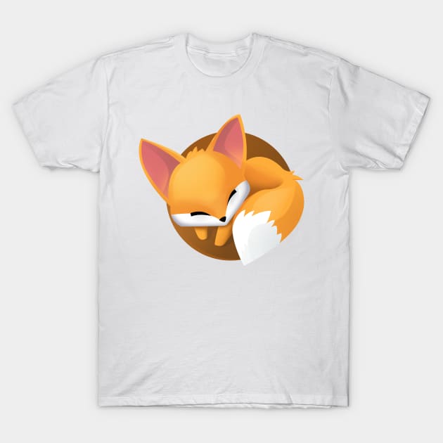 Cute fox T-Shirt by peekxel